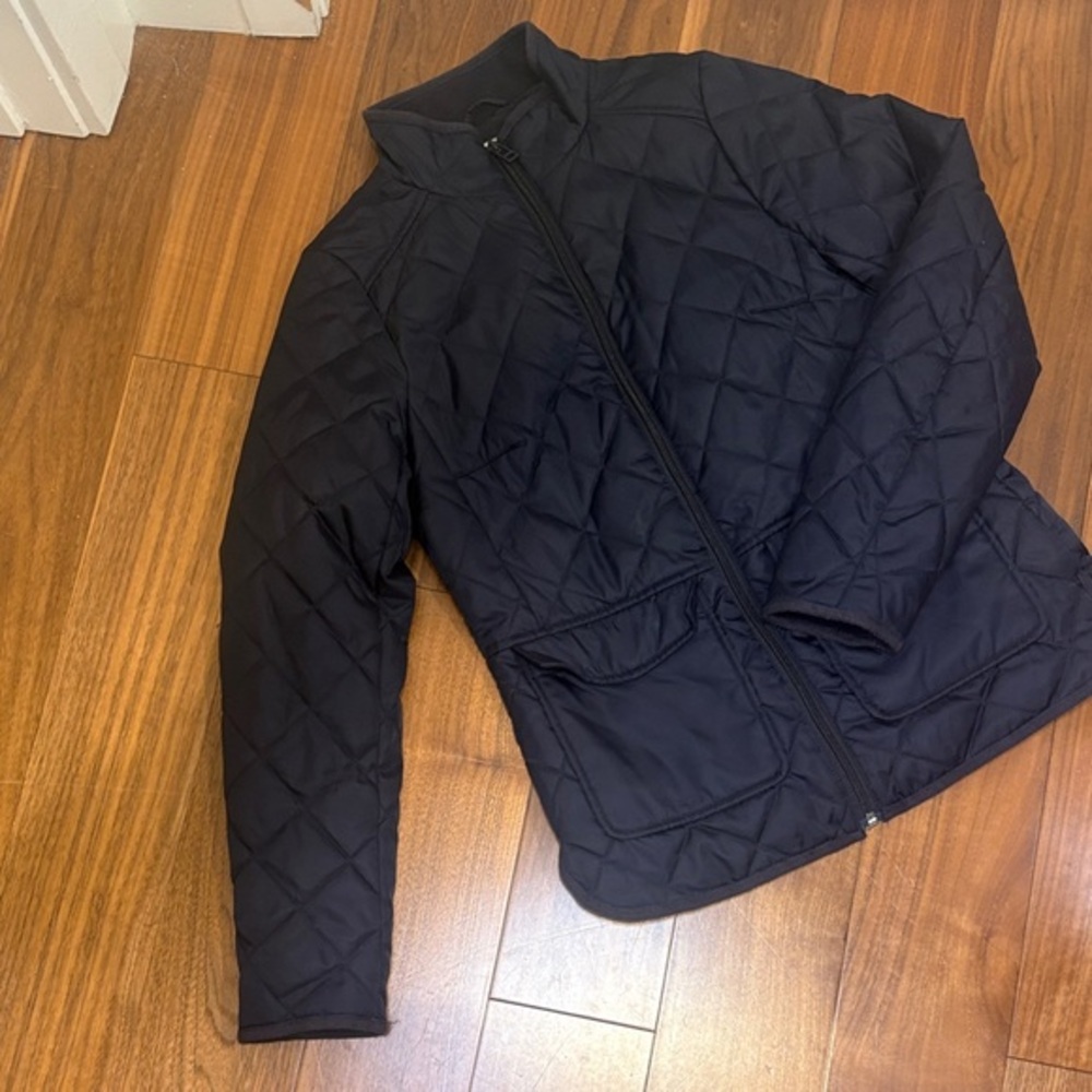 L.O.G.G. Label of Graded Goods H&M Women’s Navy Quilted Puffer Jacket Coat (4)
